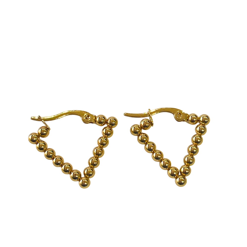Naomi Triangle Gold Plated Earring