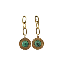 Load image into Gallery viewer, Raya Stone Gold Plated Earring