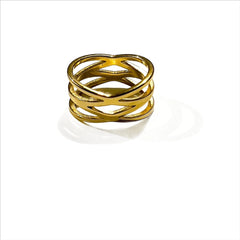 Willow Gold Plated Ring - Lil Creations