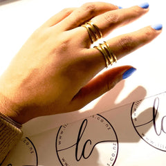 Willow Gold Plated Ring - Lil Creations
