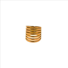 Load image into Gallery viewer, Audrey Cut Gold Plated Ring - Lil Creations