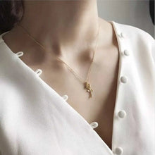 Load image into Gallery viewer, Aurora Rose 925 Silver Gold Plated Necklace - Lil Creations